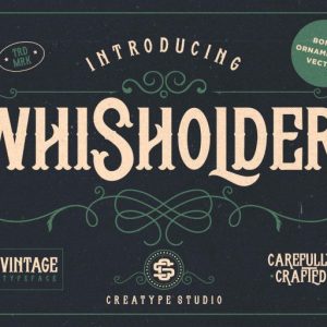 Whisholder Vintage Retro Typeface