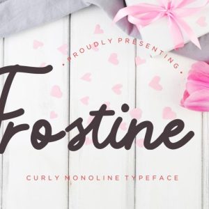 Frostine Monoline Typeface
