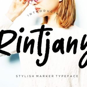 Rintjany Stylish Marker Typeface