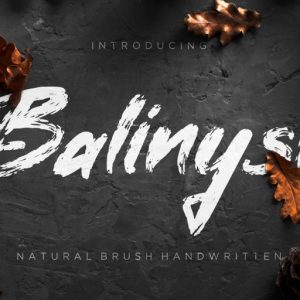 Balinysh Natural Brush Handwritten