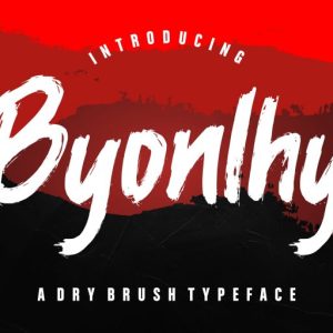Byonlhy Dry Brush Typeface