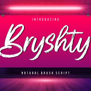Bryshty Natural Brush Script