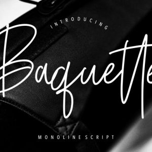 Baquette Monoline Script