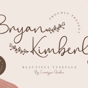 Bryan Kimberly Beautiful Typeface
