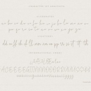 Anastasya Monoline Script