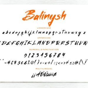 Balinysh Natural Brush Handwritten