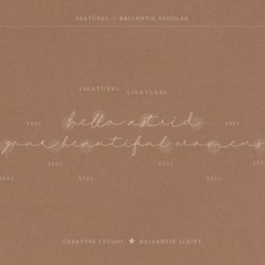 Ballantik Modern Monoline Script