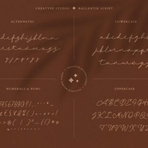Ballantik Modern Monoline Script
