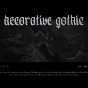 Blackpearl Decorative Gothic