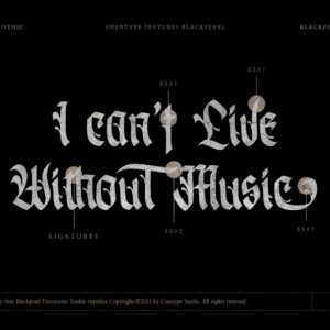 Blackpearl Decorative Gothic