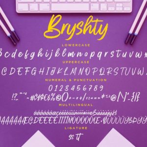 Bryshty Natural Brush Script