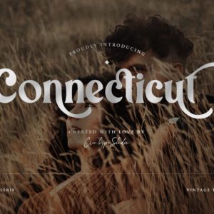 Connecticut Modern Vintage Typeface