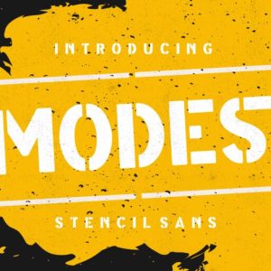 Modest Stencil Sans