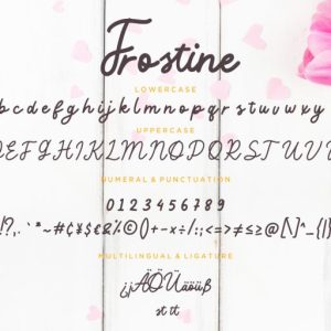 Frostine Monoline Typeface
