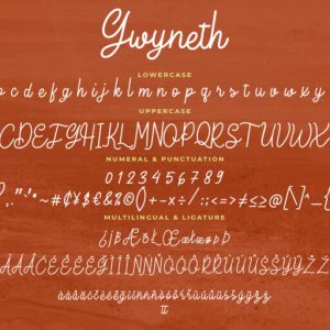 Gwyneth Monoline Script