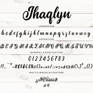 Jhaqlyn Modern Calligraphy