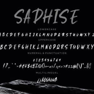Sadhise Handdrawn Gothic Brush