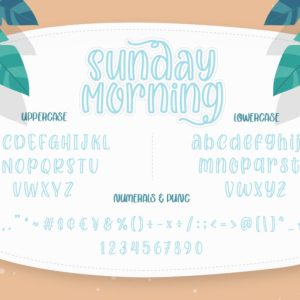 Sunday Morning Quirky Typeface